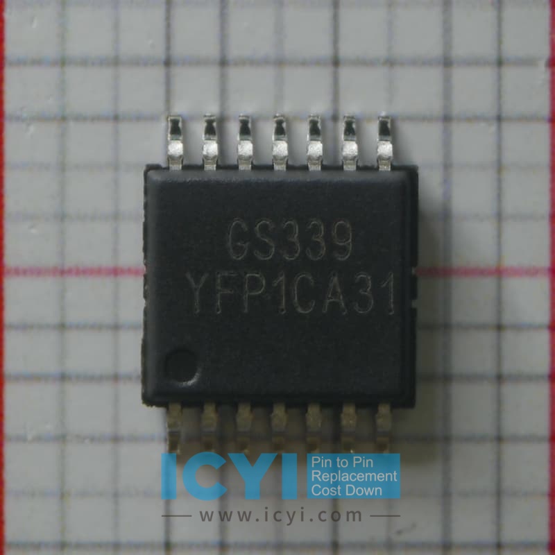 GS339-SR LOW POWER LOW OFFSET VOLTAGE QUAD COMPARATORS - ICYI