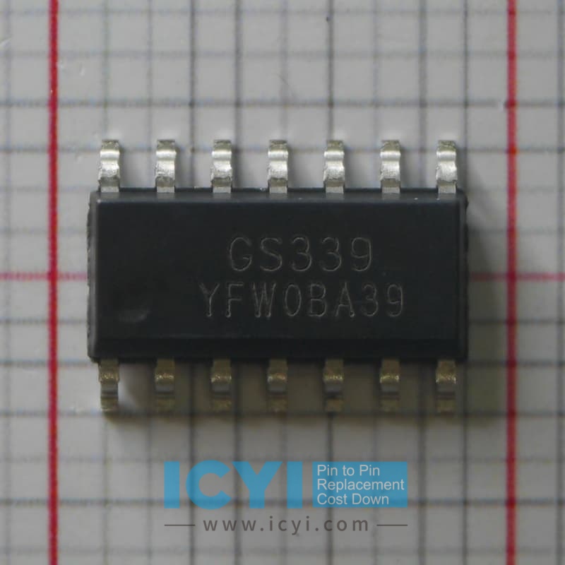 GS339-TR LOW POWER LOW OFFSET VOLTAGE QUAD COMPARATORS - ICYI