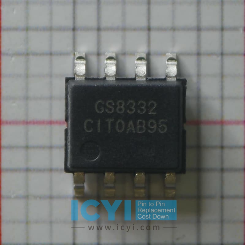 GS8332-SR 350KHZ Zero-Drift CMOS Rail-to-Rail IO Opamp with RF Filter - ICYI