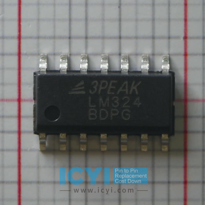 LM324-SR 1.2MHz, Low-Power 36V Op Amps - ICYI